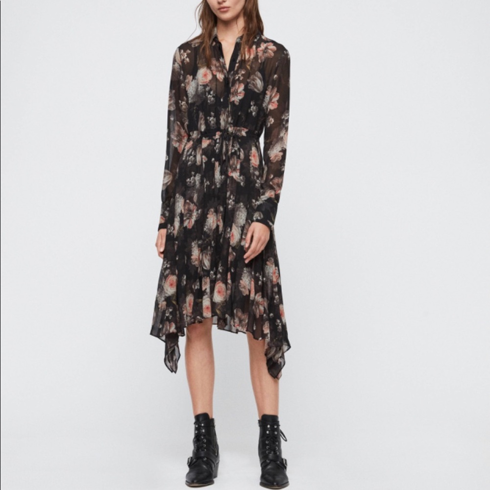 ALLSAINTS LIZZY EDEN FLORAL DRESS